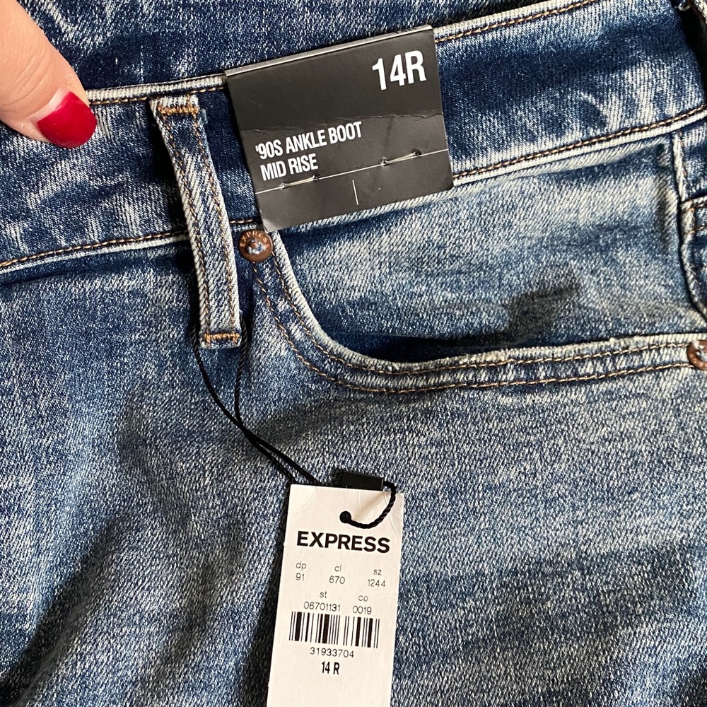Express 90s ankle boot midrise Women Jeans - Picture 3 of 6